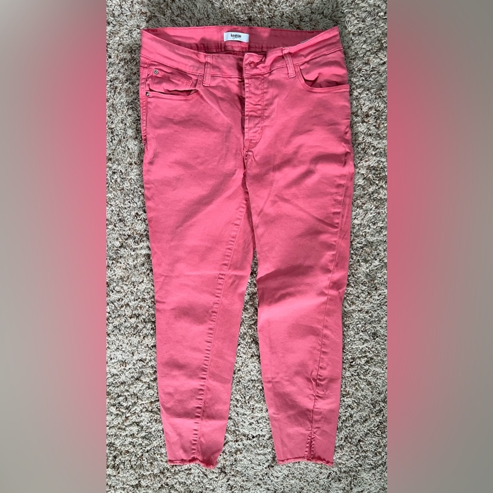 Kensie Jeans Pink Skinny Ankle Jeans